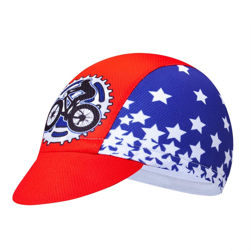 Weimostar Men Women Cycling Cap Helmet Liner Hat Outdoor MTB Sun Proof Anti-Sweat Breathable USA Red - Image 1
